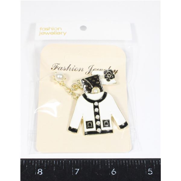 NEW 3PC CLOTHING DESIGN BROOCH AND LAPEL PIN SET