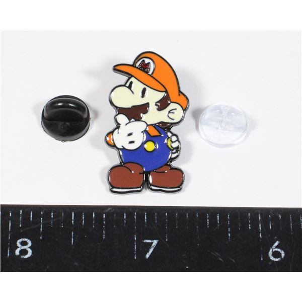 NEW MARIO THEME MARIO ENAMEL LAPEL PIN