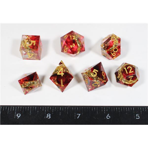 NEW LORD OF THE RINGS THEME 7PC POLYHEDRAL DICE