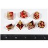 Image 1 : NEW LORD OF THE RINGS THEME 7PC POLYHEDRAL DICE