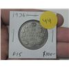 Image 1 : 1936 Canadian Silver 50 Cents. F15. Key Date. Mintage of 38,550.