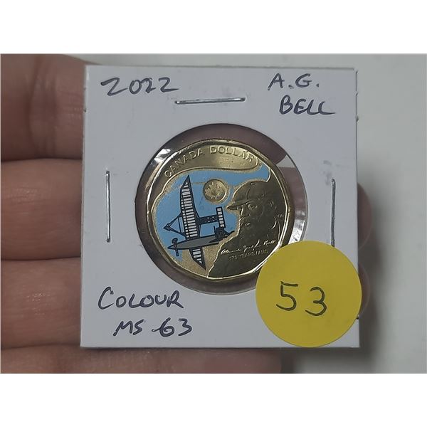 2002 175th Anniversary of the birth of Alexander Graham Bell. Colourized. MS63.