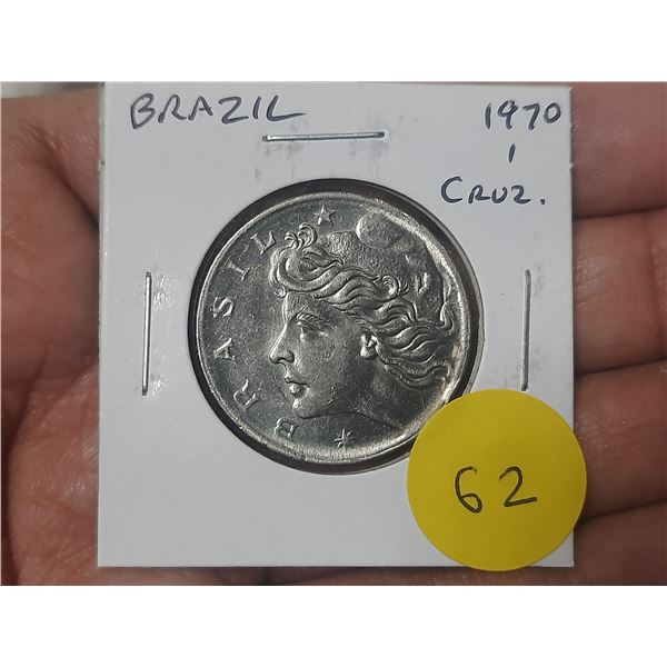 Brazil. 1970 1 Cruzeiro. BU.
