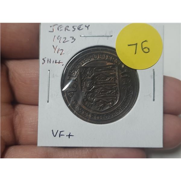 Jersey. 1923 1/12 Shilling. VF+.