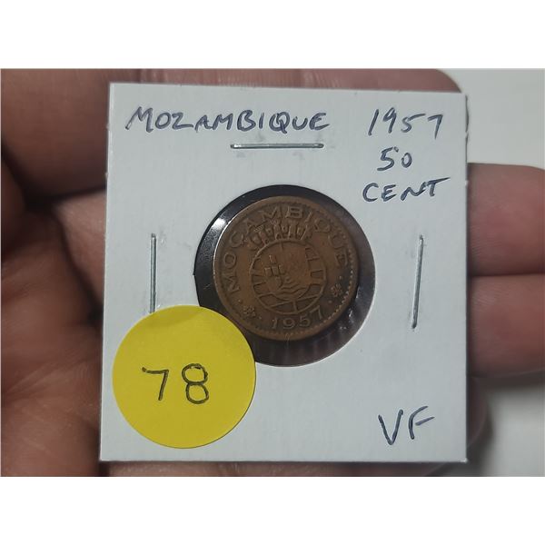 Mozambique. 1957 50 Centavos. VF.