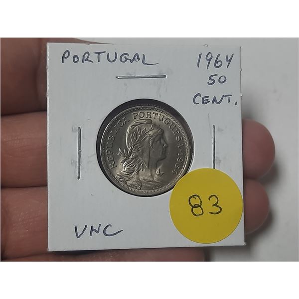 Portugal. 1964 50 Centavos. Uncirculated.