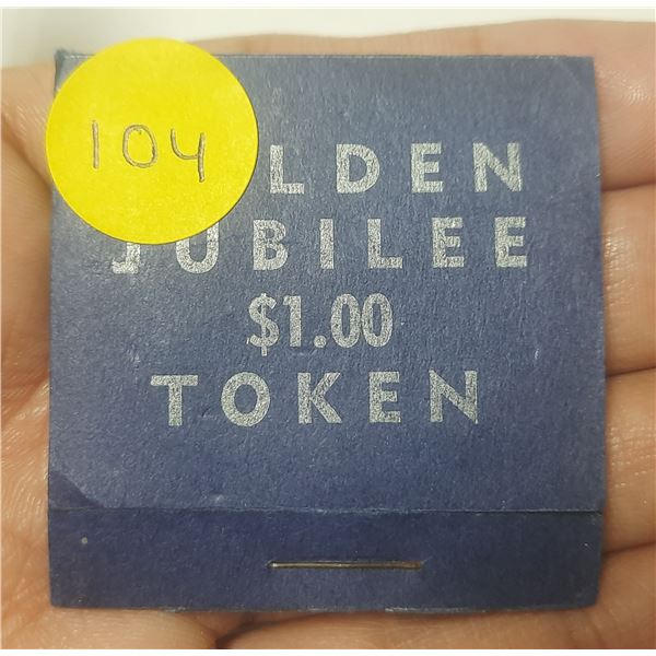 1960 Prince Rupert BC Golden Jubilee Trade Dollar.