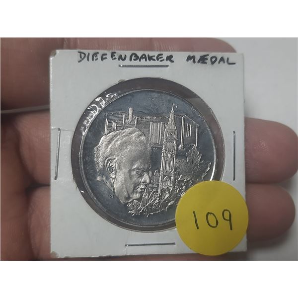 1895 – 1979 John Diefenbaker medal.