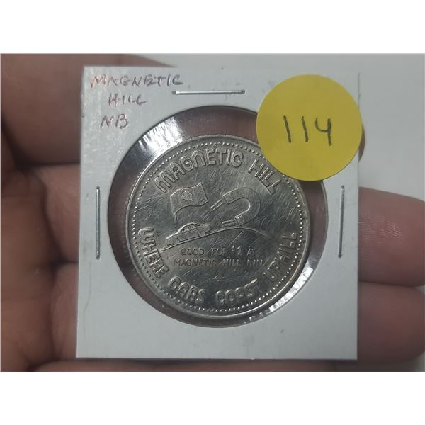 1982 Magnetic Hill, New Brunswick Trade Dollar.