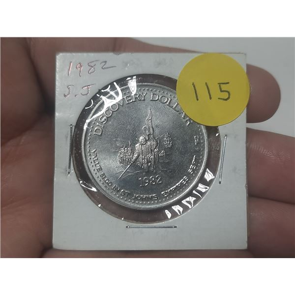 1983 St. John’s Newfoundland Trade Dollar Discovery Dollar.