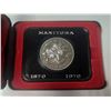 Image 1 : 1870 – 1970 Manitoba Centennial Nickel Dollar. Specimen. Housed in its original RCM case.