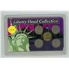 Image 1 : U.S. Liberty Head Collection. 5 Liberty Head Nickel 5 Cents housed in a hard plastic holder.