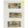 Image 1 : Set of 3 Counterfeit Confederate States of America notes. 1862 $1, 1862 $2 and 1862 $20. None of the