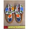 Image 1 : Full beaded moccasins- 10" heel to toe