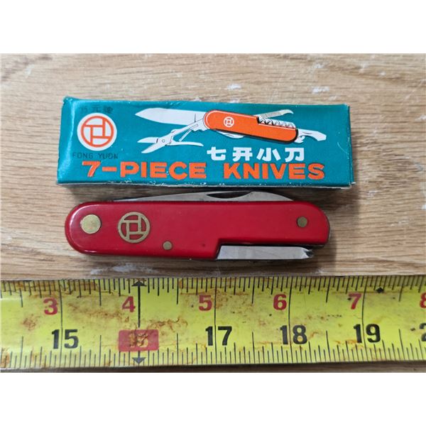 7 piece pocket knife