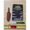 Image 1 : Throwing knife with sheath and book