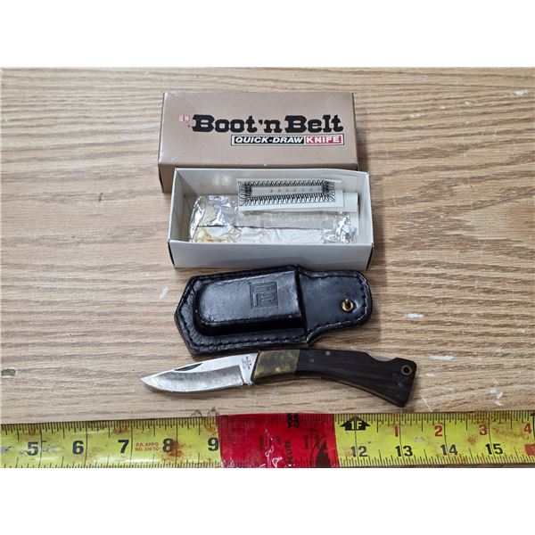 Boot n belt quick draw knife