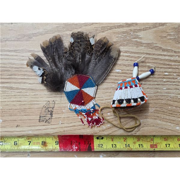 2 pieces on indigenous bead work