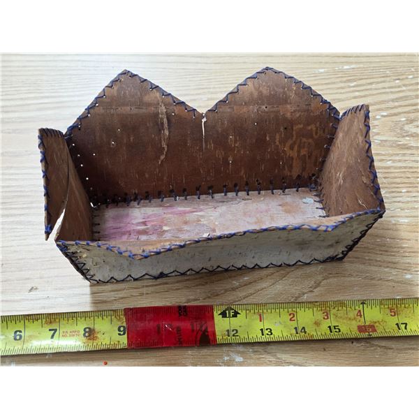 Birch bark storage container
