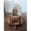 Image 2 : Wood Wagon Design Rolling Lamp w/ Cover (works)