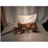 Image 5 : Wood Wagon Design Rolling Lamp w/ Cover (works)