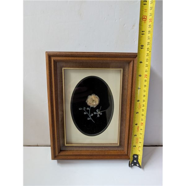 Vintage Fish Scale Art Framed 9.5"x7.5"