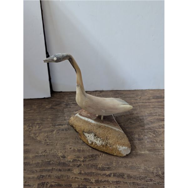 Swan Designed Carved From Bone