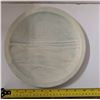 Image 2 : Vintage or Antique "Winter Blues" White Stoneware Carved Plate - Olesia Kowalsy