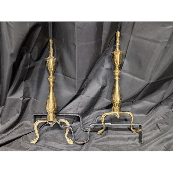 (2) Brass Like Stand/ Decor items