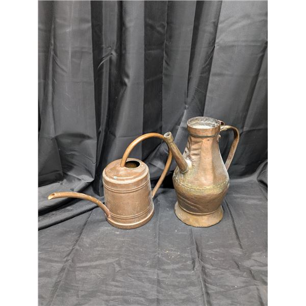 Possible Antique Or Vintage Watering Can and Pitcher/Kettle Like