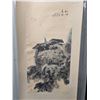 Image 2 : Vintage Asian Based Scroll w/ Traditional Ink Artwork  on Scroll 64"