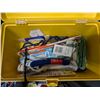 Image 3 : Yellow Carry Box w/ Misc. Needlepoint Supplies and etc.