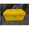 Image 5 : Yellow Carry Box w/ Misc. Needlepoint Supplies and etc.