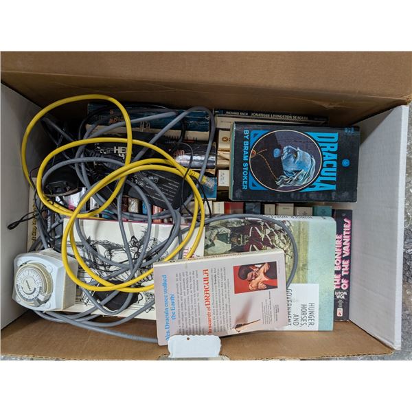 Box of Misc. Vintage Books and etc.