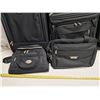 Image 4 : " 4 piece black travel suitcase set" air canada w/ locks and keys