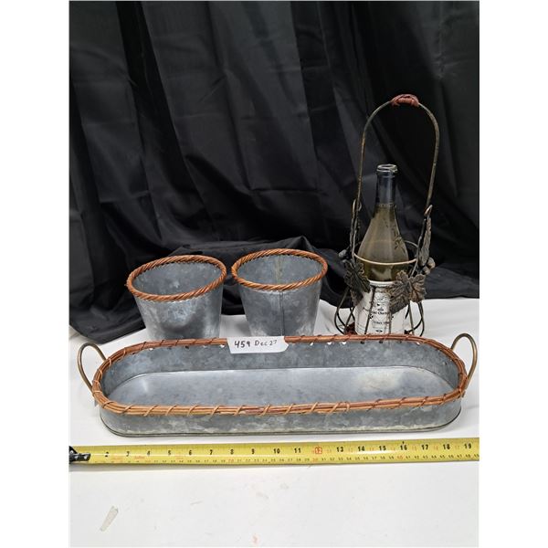 "Garden décor" tin baskets the scott tournament of hearts 1996