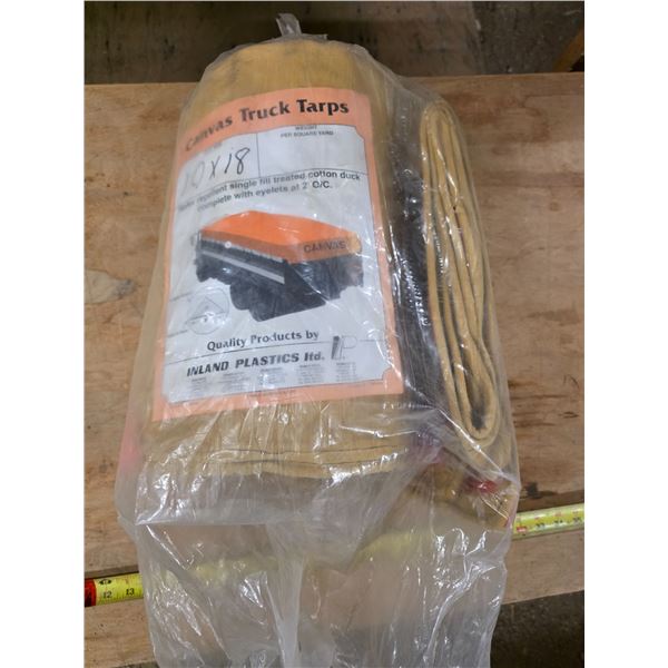 Canvas truck tarp