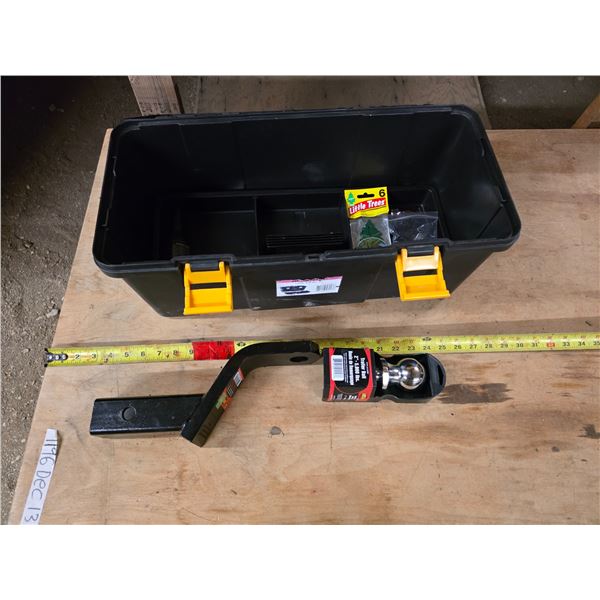 tool box with ball and hitch- brand new