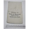 Image 1 : Bank of Montreal coin bag measuring 6 ¾ inches X 10 ½ inches.
