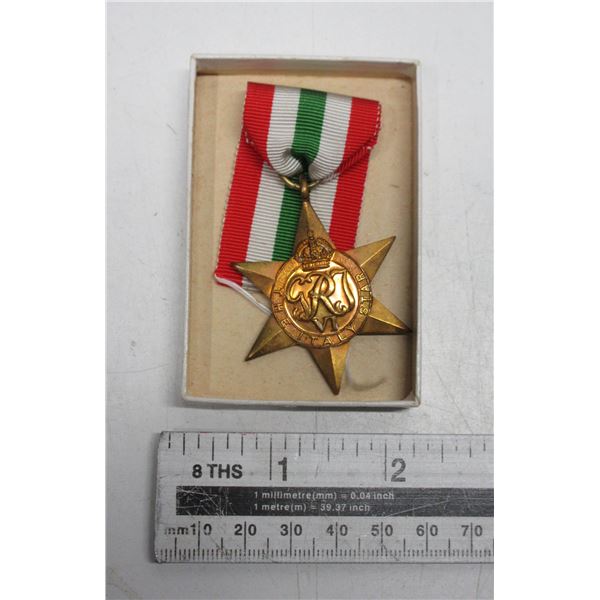 Canadian Italy Star. Housed in its original box.