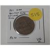 Image 1 : Prince Edward Island Pre-Confederation Half Penny Token. Ships Colonies & Commerce. British Flag on 