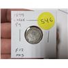 Image 1 : 1899 Canadian Victorian Silver 10 Cents. Large 99 variety. F12. Marks.
