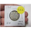 Image 1 : 1915 Canadian Silver 25 Cents. World War I issue. Key Date. G4.