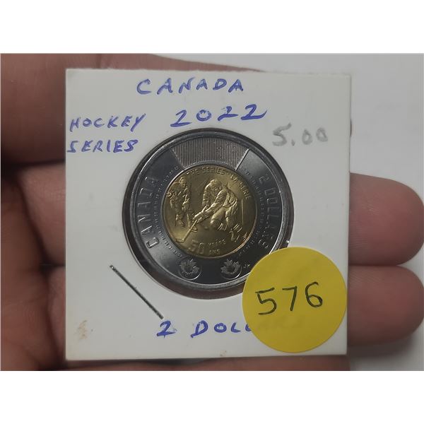 1972 – 2022 Canada-Russia Hockey Series $2 Toonie. Regular. BU.