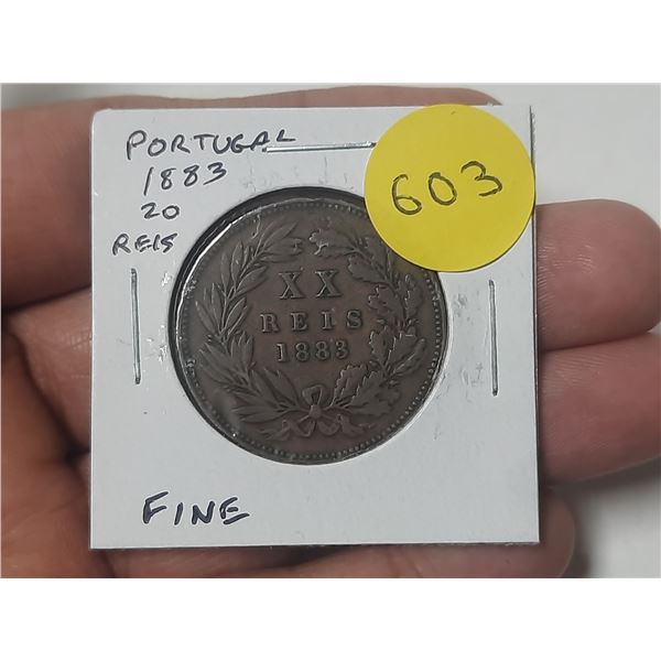 Portugal. 1883 20 Reis. Fine.