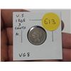 Image 1 : U.S. 1868 Nickel 3 Cents. VG8. Odd denomination.