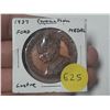 Image 1 : 1939 Canadian Coronation Medal. Issued by Ford of Canada and made of copper alloy used to make the 1