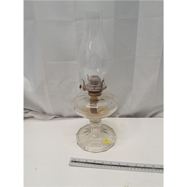 "pumpkin coal oil lamp and chimney