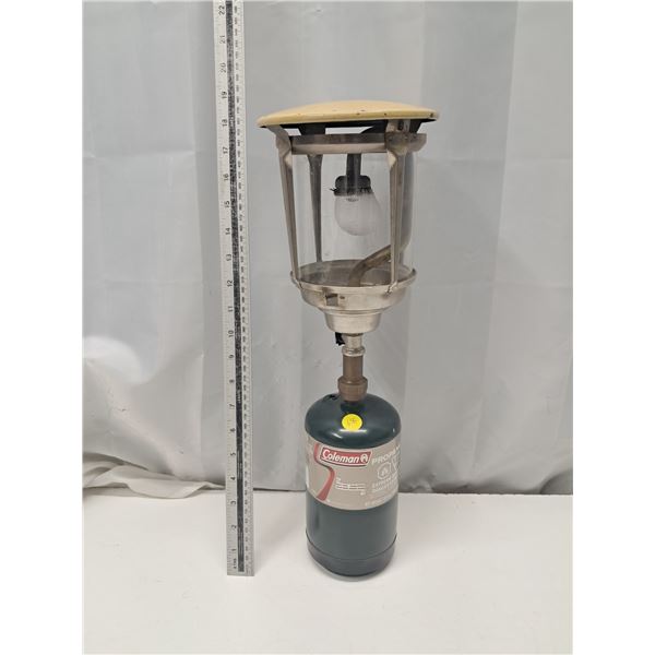 "coleman propane camping lamp"
