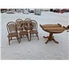 Image 1 : Dinning Room Table w/ (5) Chairs (1) Grandfather Chair (Table-42"x42"x28")